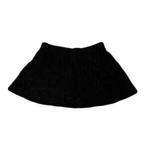 Girls Glitter Shimmer skirt Plus Size 18.5 cotton Black Elastic Waist Total Girl